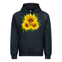 Navy maximillian perennial sunflower Urban Hoodie - LillyAllenDesigns