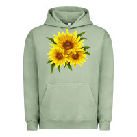 Pigment Oil Green maximillian perennial sunflower Urban Hoodie - LillyAllenDesigns