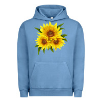 Pigment Pebble Blue maximillian perennial sunflower Urban Hoodie - LillyAllenDesigns