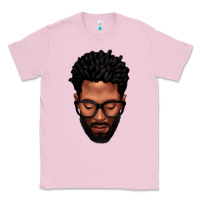 Bubblegum Pink bearded black man portrait Classic Tee - texasbilliewilder