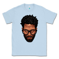 Dusty Blue bearded black man portrait Classic Tee - texasbilliewilder