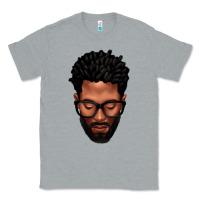 Heather Grey bearded black man portrait Classic Tee - texasbilliewilder