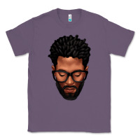 Lavender bearded black man portrait Classic Tee - texasbilliewilder