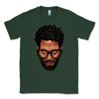 Sports Green bearded black man portrait Classic Tee - texasbilliewilder