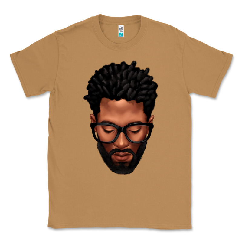 Bearded Black Man Portrait Classic Tee by texasbilliewilder | Teevron