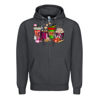 Smoke lunch lady coffee cups Zipper Hoodie - texasbilliewilder