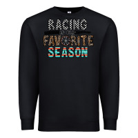 Black racing is my favorite season Premium Sweatshirt - CowhideDigitalArt