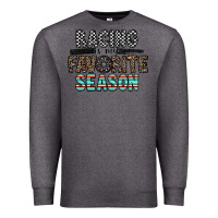 Charcoal Heather racing is my favorite season Premium Sweatshirt - CowhideDigitalArt