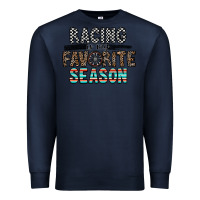 Navy racing is my favorite season Premium Sweatshirt - CowhideDigitalArt