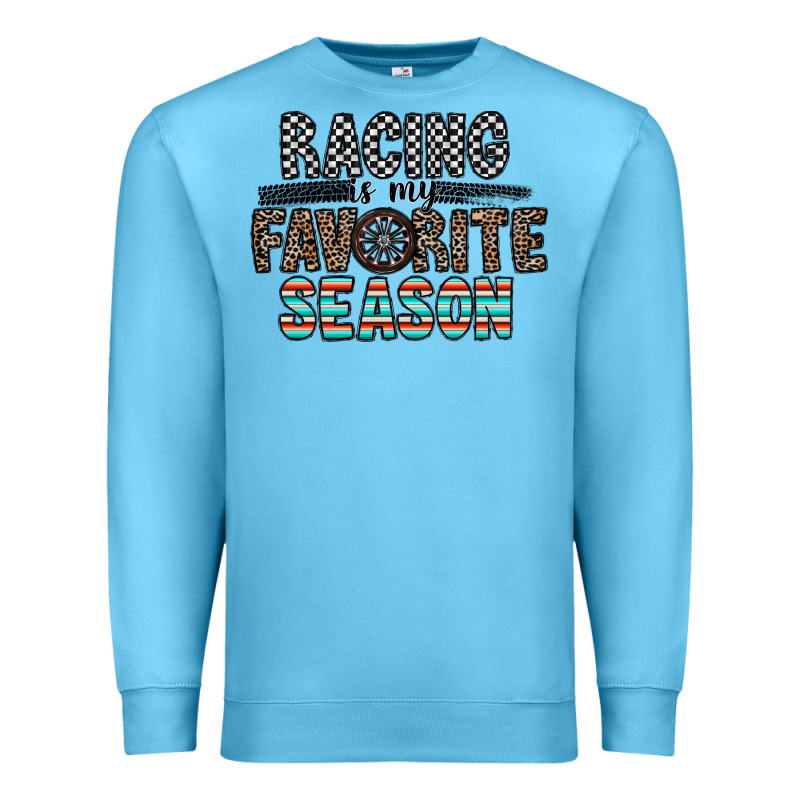 Racing Is My Favorite Season Premium Sweatshirt by CowhideDigitalArt | Teevron