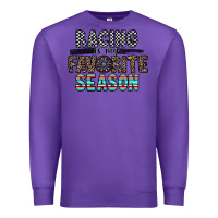 Purple racing is my favorite season Premium Sweatshirt - CowhideDigitalArt