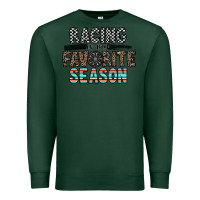 Sports Green racing is my favorite season Premium Sweatshirt - CowhideDigitalArt