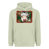 Matcha christmas cow with background Heavyweight Hoodie - RanaPortraitStore