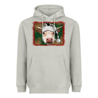 Moon Dust christmas cow with background Heavyweight Hoodie - RanaPortraitStore