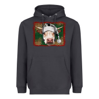 Smoke christmas cow with background Heavyweight Hoodie - RanaPortraitStore