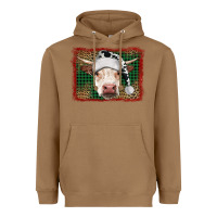 Toasted Coconut christmas cow with background Heavyweight Hoodie - RanaPortraitStore