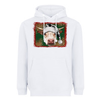 White christmas cow with background Heavyweight Hoodie - RanaPortraitStore