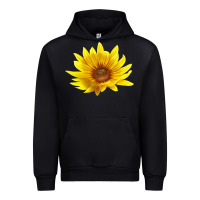 Black Maximillian Perennial Sunflower Urban Hoodie - LillyAllenDesigns