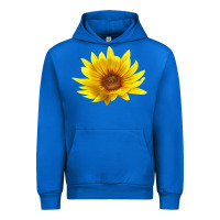 Cobalt Maximillian Perennial Sunflower Urban Hoodie - LillyAllenDesigns