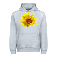 Heather Grey Maximillian Perennial Sunflower Urban Hoodie - LillyAllenDesigns