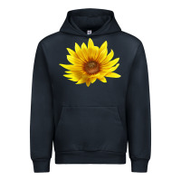 Navy Maximillian Perennial Sunflower Urban Hoodie - LillyAllenDesigns