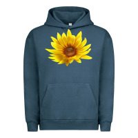 Pigment Midnight Navy Maximillian Perennial Sunflower Urban Hoodie - LillyAllenDesigns