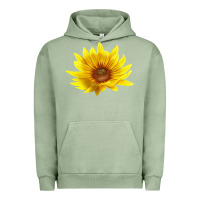 Pigment Oil Green Maximillian Perennial Sunflower Urban Hoodie - LillyAllenDesigns