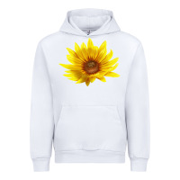 White Maximillian Perennial Sunflower Urban Hoodie - LillyAllenDesigns