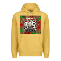 Antique Gold merry Christmas heifer Premium Hoodie - Jasminsmagicworld