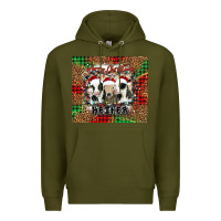Army Green merry Christmas heifer Premium Hoodie - Jasminsmagicworld