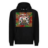 Black merry Christmas heifer Premium Hoodie - Jasminsmagicworld