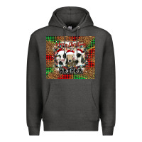 Charcoal Heather merry Christmas heifer Premium Hoodie - Jasminsmagicworld