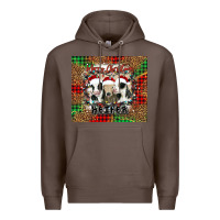 Coffee merry Christmas heifer Premium Hoodie - Jasminsmagicworld