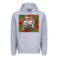 Heather Grey merry Christmas heifer Premium Hoodie - Jasminsmagicworld