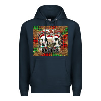 Navy merry Christmas heifer Premium Hoodie - Jasminsmagicworld
