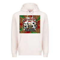 Pale Pink merry Christmas heifer Premium Hoodie - Jasminsmagicworld