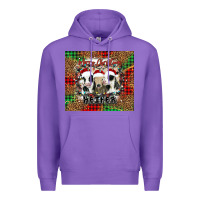 Purple merry Christmas heifer Premium Hoodie - Jasminsmagicworld
