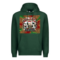 Sports Green merry Christmas heifer Premium Hoodie - Jasminsmagicworld