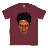 Burgundy black man portrait Classic Tee - texasbilliewilder