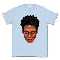 Dusty Blue black man portrait Classic Tee - texasbilliewilder