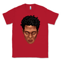 Red black man portrait Classic Tee - texasbilliewilder