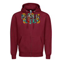 Burgundy miner life Zipper Hoodie - texasbilliewilder