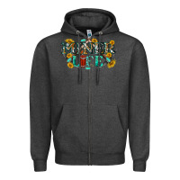Charcoal Heather miner life Zipper Hoodie - texasbilliewilder