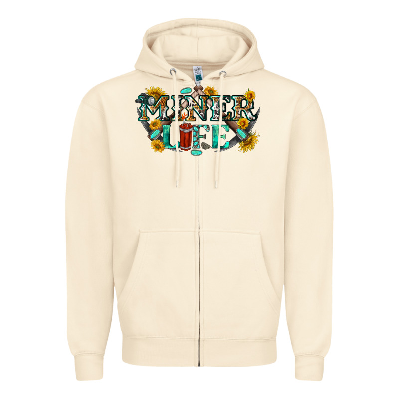 Miner Life Zipper Hoodie by texasbilliewilder | Teevron