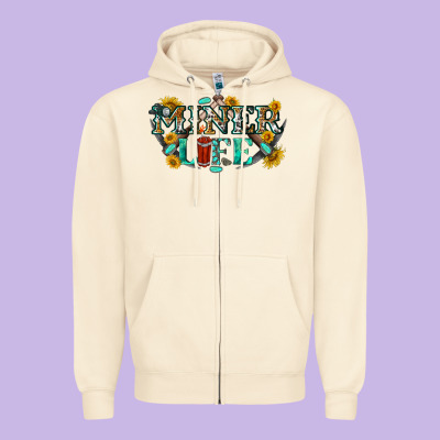 Zipper Hoodie miner life