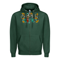 Sports Green miner life Zipper Hoodie - texasbilliewilder