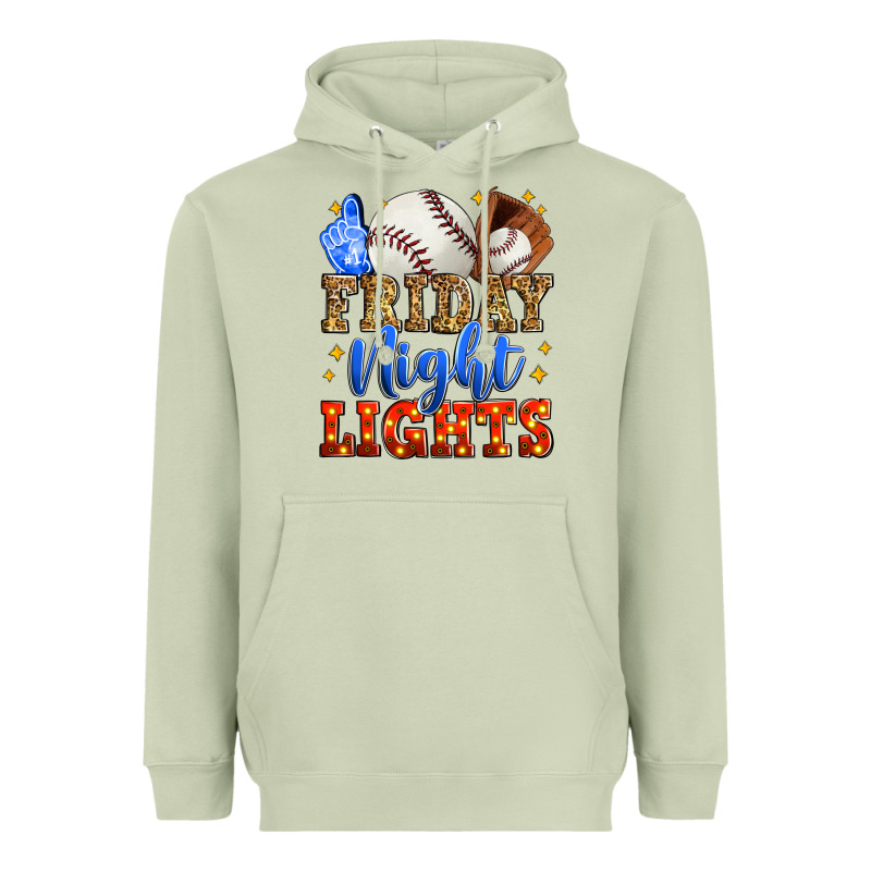 Friday Night Lights Baseball Heavyweight Hoodie by Zillion Design Studio | Teevron