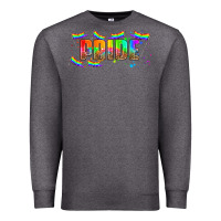 Charcoal Heather lgbtq pride  libbey glass Premium Sweatshirt - HRA Design Shop