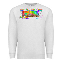 Oatmeal Heather lgbtq pride  libbey glass Premium Sweatshirt - HRA Design Shop