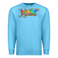 Ocean Blue lgbtq pride  libbey glass Premium Sweatshirt - HRA Design Shop